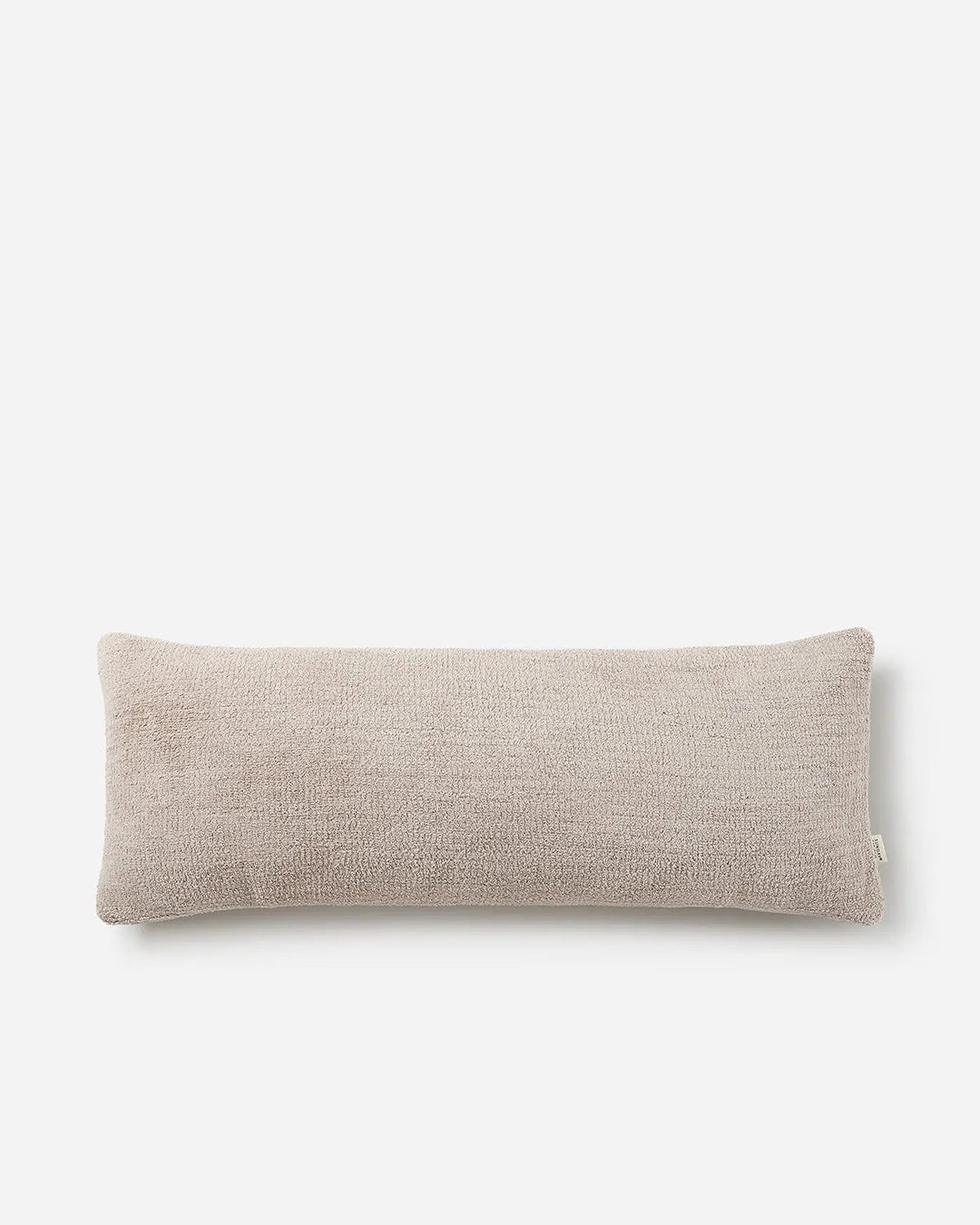 Soft and Stylish Solid Cloud Gray, Taupe, Midnight and Clear White Snug Lumbar Pillow - The Rug Decor