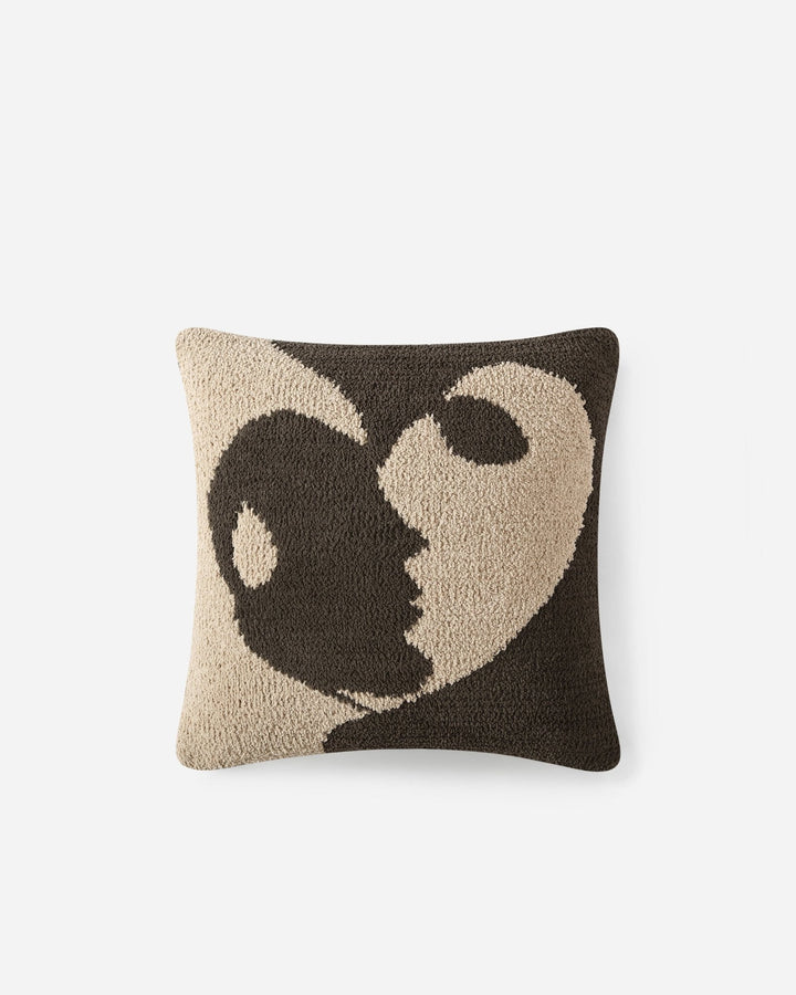 Soft, Warm, and Stylish Cozy Face Print Throw Pillow - The Rug Decor