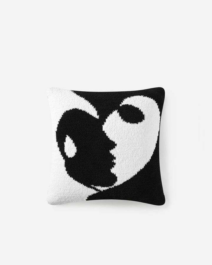 Soft, Warm, and Stylish Cozy Face Print Throw Pillow - The Rug Decor