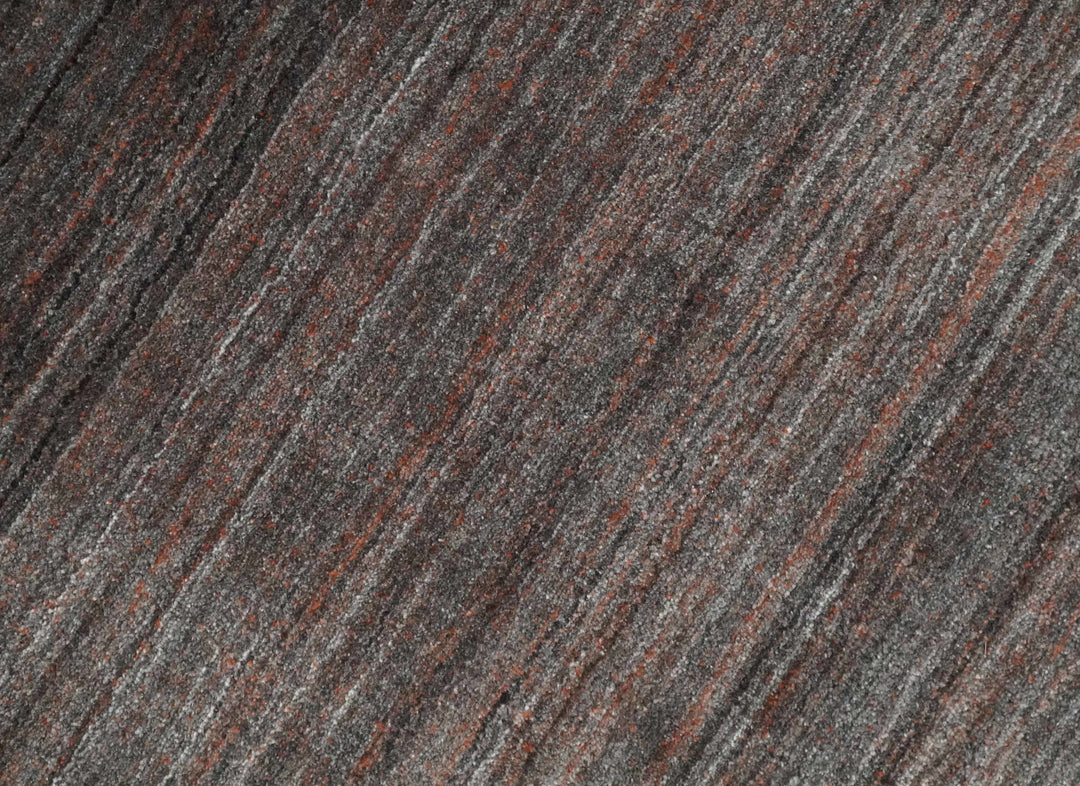 Solid Brown Scandinavian 5x7 Blended Wool Flatwoven Area Rug, Dinning, Kids Rug | HL17 - The Rug Decor