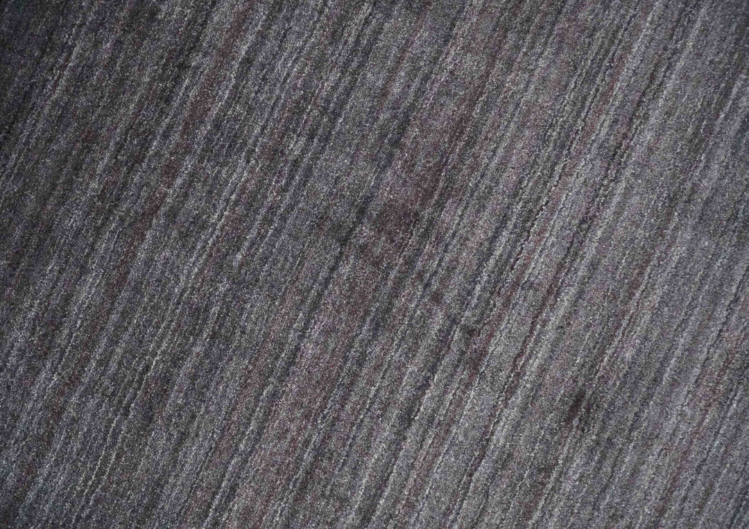 Solid Charcoal Scandinavian 5x7 Blended Wool Flatwoven Area Rug, Dinning, Kids Rug | HL14 - The Rug Decor