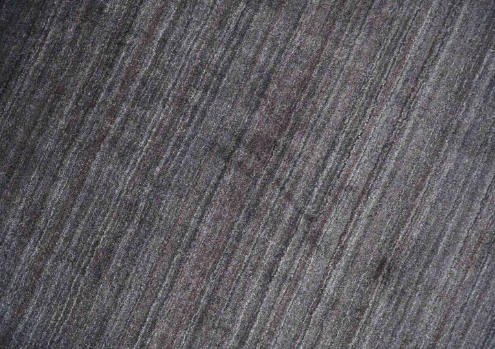 Solid Charcoal Scandinavian 5x7 Blended Wool Flatwoven Area Rug, Dinning, Kids Rug | HL14 - The Rug Decor