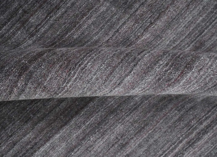 Solid Charcoal Scandinavian 5x7 Blended Wool Flatwoven Area Rug, Dinning, Kids Rug | HL14 - The Rug Decor