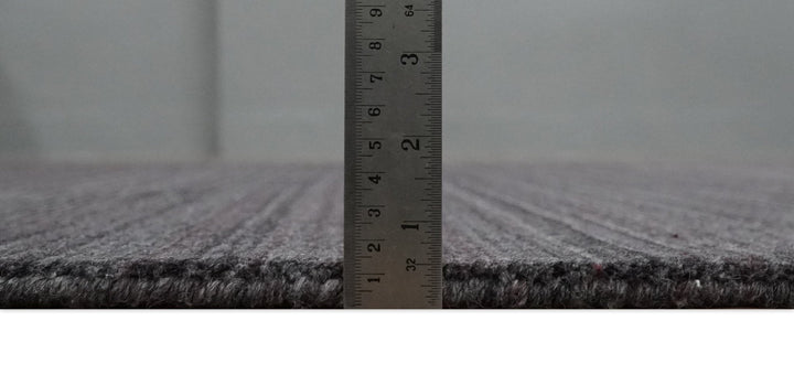 Solid Charcoal Scandinavian 5x7 Blended Wool Flatwoven Area Rug, Dinning, Kids Rug | HL14 - The Rug Decor