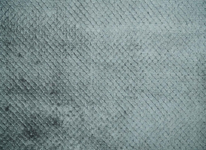 Solid Gray 2x3 Modern Geometrical Cross diamond design Hand Made art silk Area Rug | N2223 - The Rug Decor