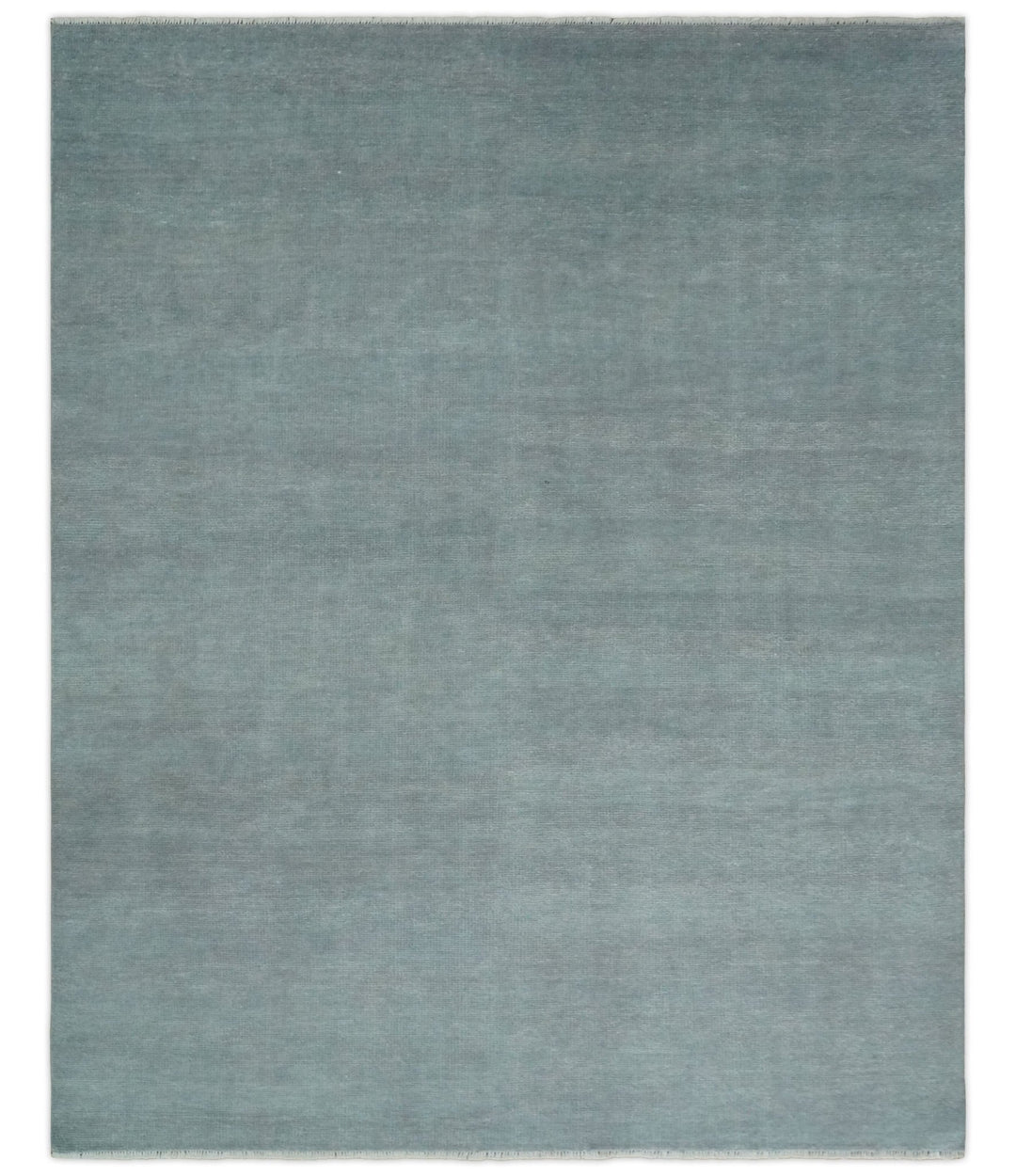 Solid Gray Hand knotted Modern look Custom Made wool Area Rug - The Rug Decor