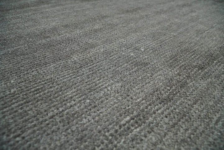 Solid Gray Rug made with wool blend, Layering Rug, Living Room Rug | TRD178 - The Rug Decor