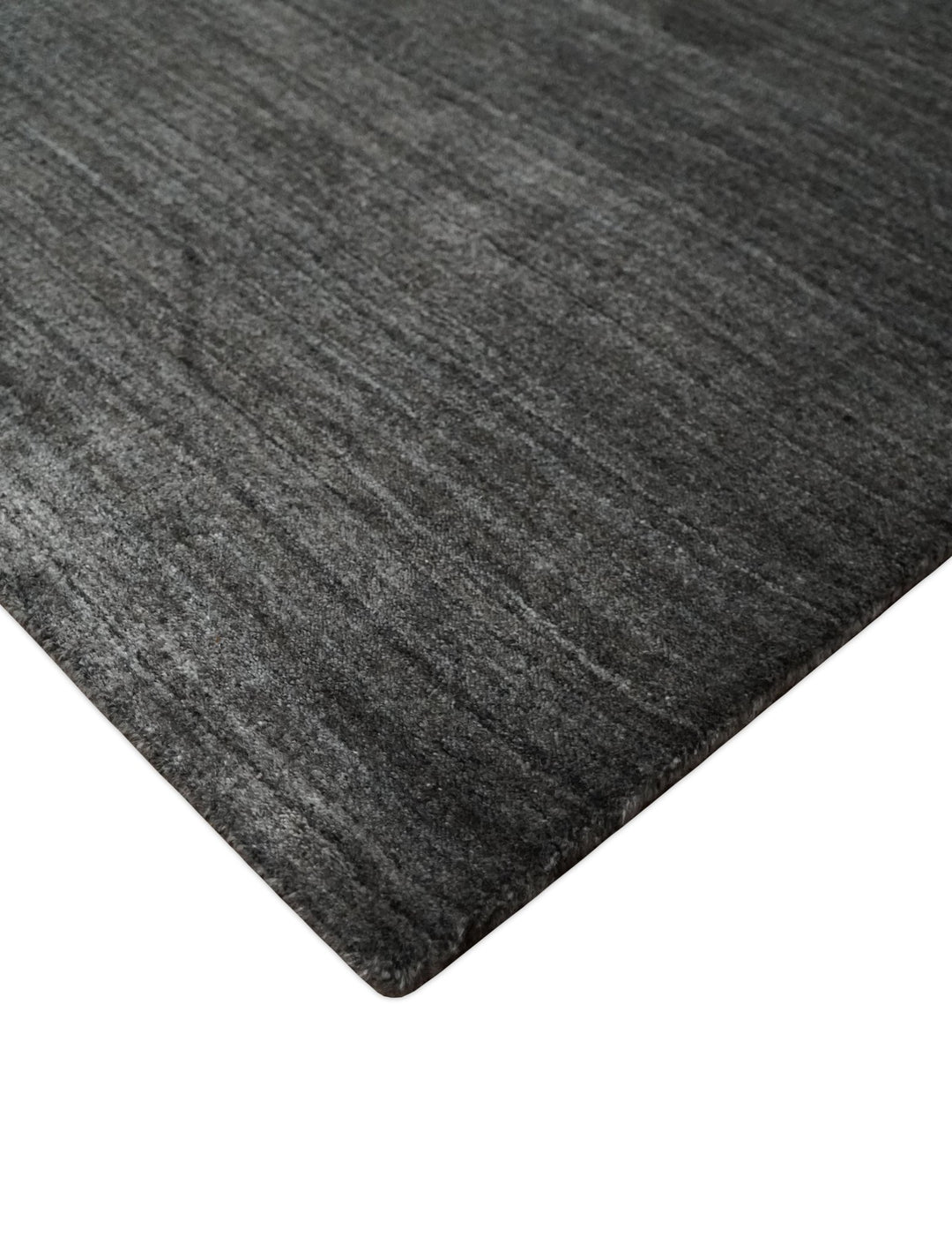 Solid Gray Scandinavian 5x7 Blended Wool Flatwoven Area Rug | HL21 - The Rug Decor