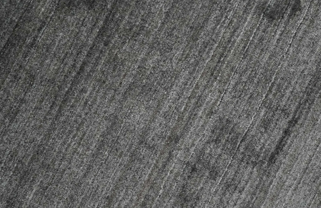 Solid Gray Scandinavian 5x7 Blended Wool Flatwoven Area Rug | HL21 - The Rug Decor