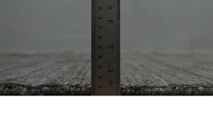 Solid Gray Scandinavian 5x7 Blended Wool Flatwoven Area Rug | HL21 - The Rug Decor