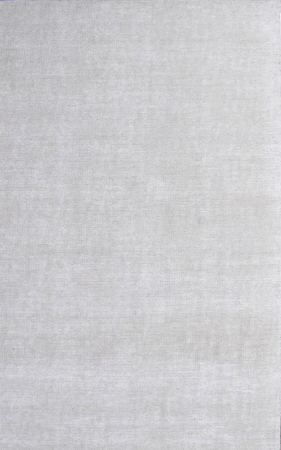 Solid Ivory Hand Made Textured Wool Area Rug | Low Pile | No Shedding | TRD163 - The Rug Decor