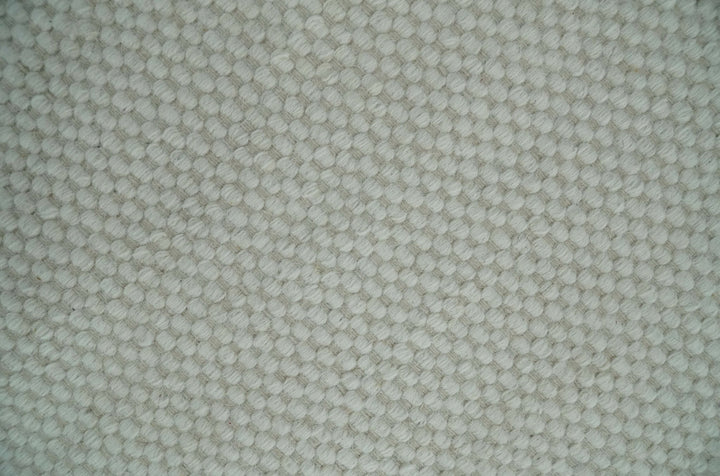 Solid Ivory White Hand made Dari Multi size 5x8, 5x7 and 8x11 Area Rug, Layering, Kids Rug | SOL7 - The Rug Decor