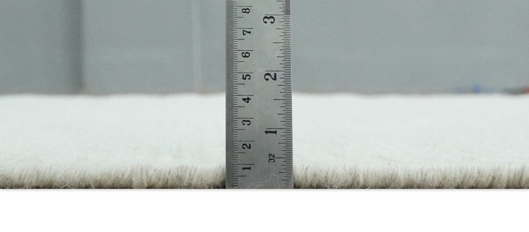 Solid Ivory White Hand made Dari Multi size 5x8, 5x7 and 8x11 Area Rug, Layering, Kids Rug | SOL7 - The Rug Decor