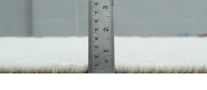 Solid Ivory White Hand made Dari Multi size 5x8, 5x7 and 8x11 Area Rug, Layering, Kids Rug | SOL7 - The Rug Decor