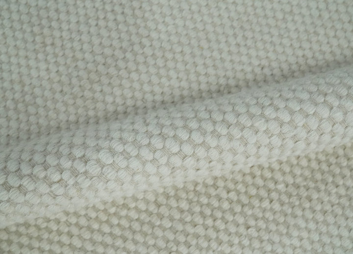 Solid Ivory White Hand made Dari Multi size 5x8, 5x7 and 8x11 Area Rug, Layering, Kids Rug | SOL7 - The Rug Decor