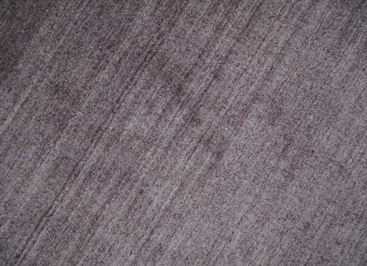 Solid Lavender Purple Scandinavian 5x7 Blended Wool Flatwoven Area Rug | HL12 - The Rug Decor
