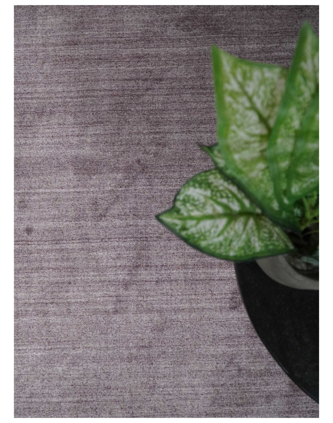 Solid Lavender Purple Scandinavian 5x7 Blended Wool Flatwoven Area Rug | HL12 - The Rug Decor