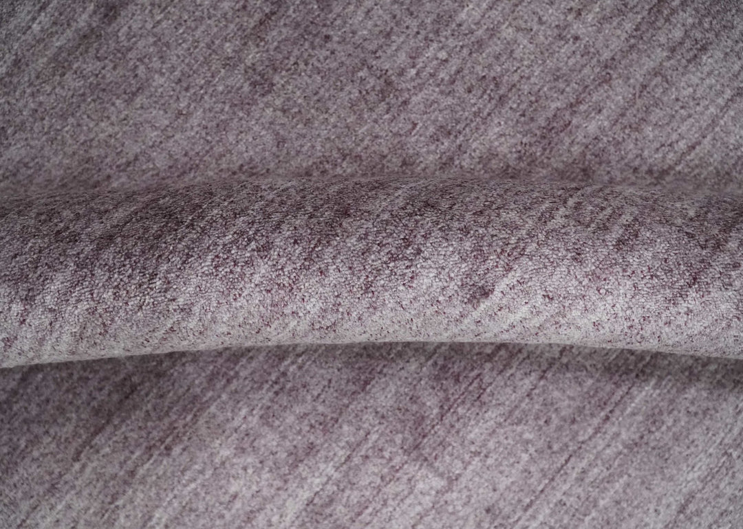 Solid Lavender Purple Scandinavian 5x7 Blended Wool Flatwoven Area Rug | HL12 - The Rug Decor