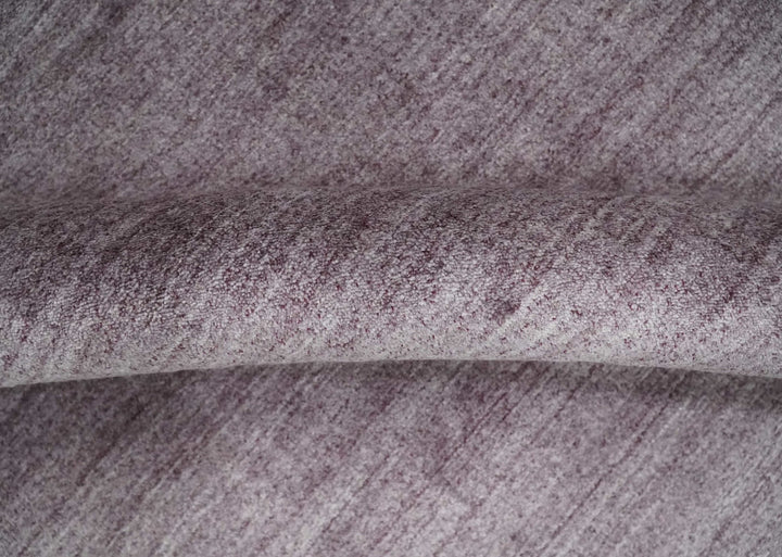 Solid Lavender Purple Scandinavian 5x7 Blended Wool Flatwoven Area Rug | HL12 - The Rug Decor