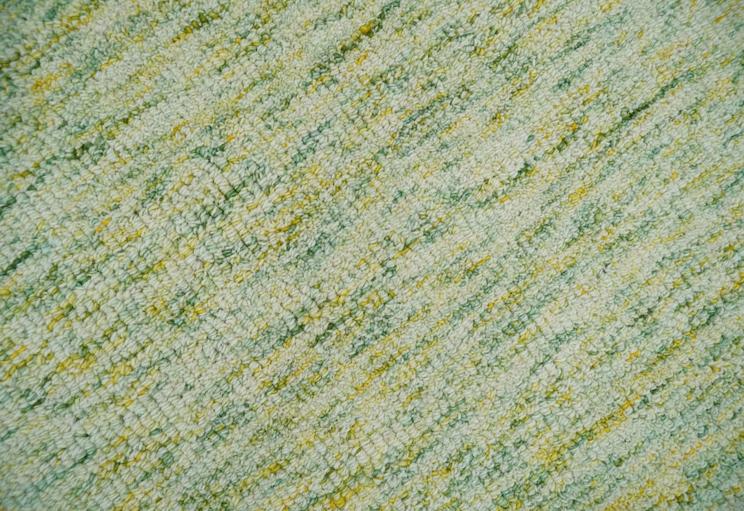 Solid Moss Greeen Ivory and Gold Abstract Hand Tufted 2x3, 3x5, 5x8, 6x9, 8x10 and 9x12 Natural Wool Area Rug | UL58 - The Rug Decor