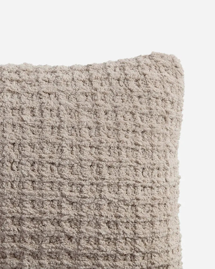Solid Multi Color Crocheted Snug Waffle Throw Pillow - The Rug Decor