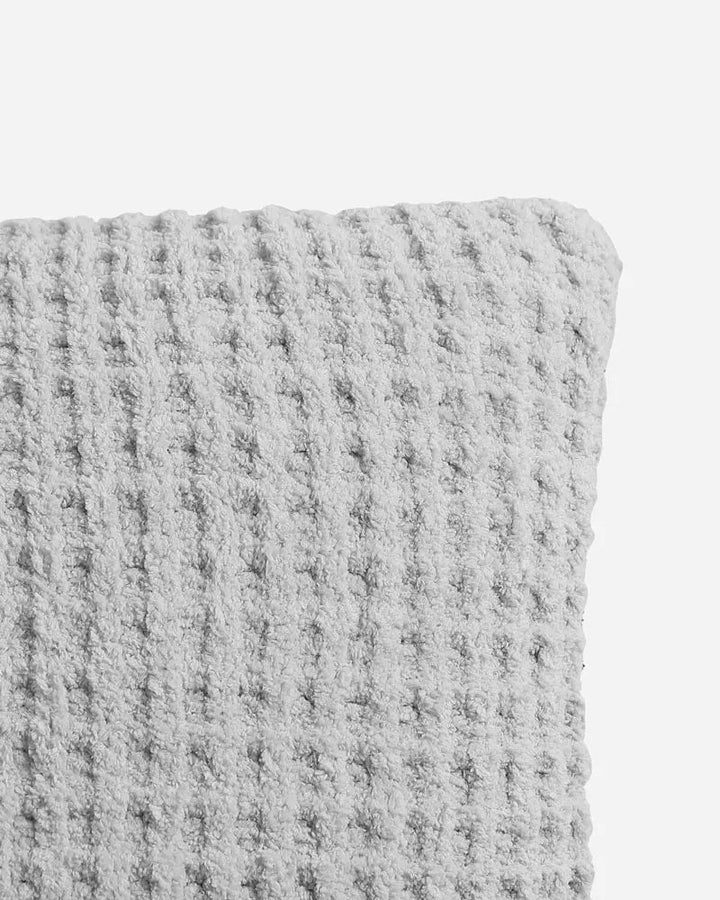 Solid Multi Color Crocheted Snug Waffle Throw Pillow - The Rug Decor