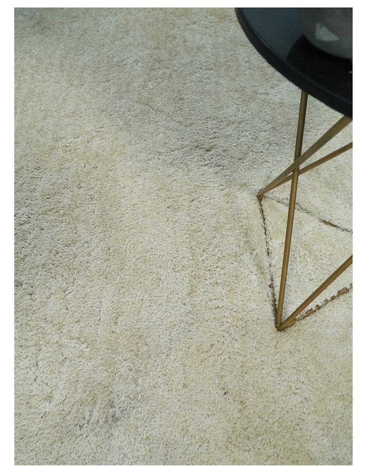 Solid Plush and Soft 3x5, 4x6 and 5x7 Hand Woven Shag Ivory Area Rug | SHAG1 - The Rug Decor