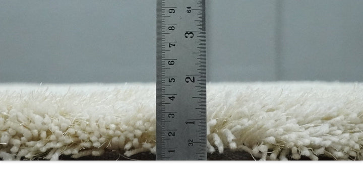 Solid Plush and Soft 3x5, 4x6 and 5x7 Hand Woven Shag Ivory Area Rug | SHAG1 - The Rug Decor