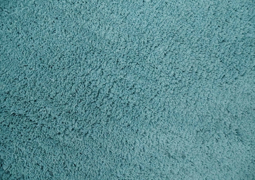 Solid Plush and Soft 3x5, 4x6 and 5x7 Hand Woven Shag Teal Area Rug - The Rug Decor