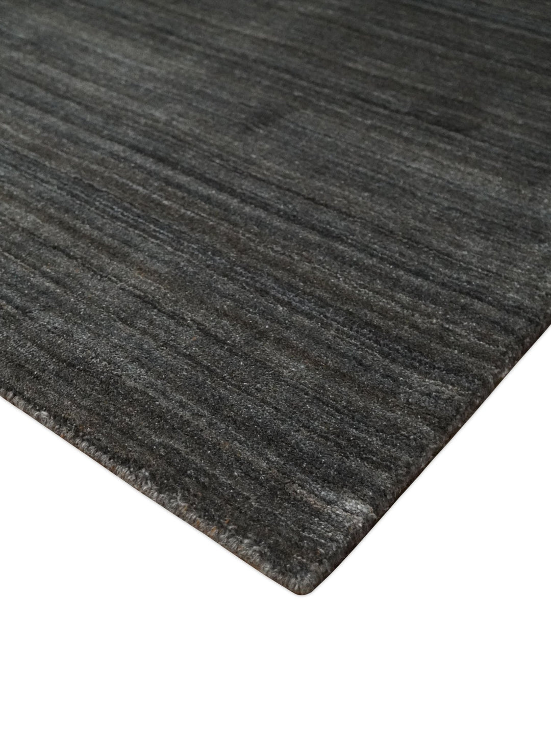 Solid Silver Shaded Scandinavian 5x7 Blended Wool Flatwoven Area Rug | HL23 - The Rug Decor