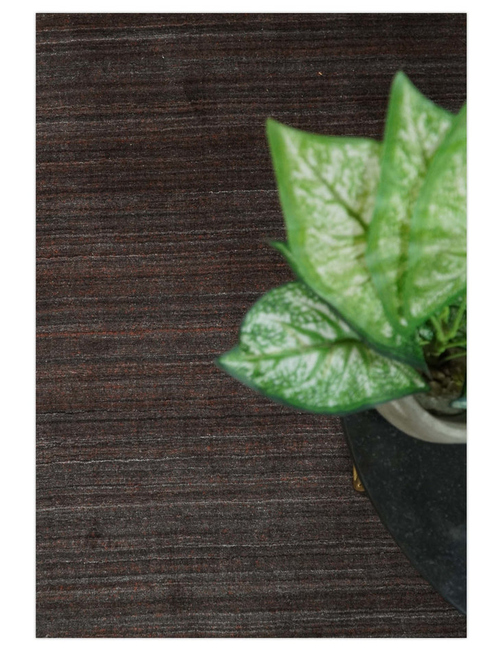 Solid Tan Scandinavian 5x7 Blended Wool Flatwoven Area Rug, Dinning, Kids Rug | HL19 - The Rug Decor