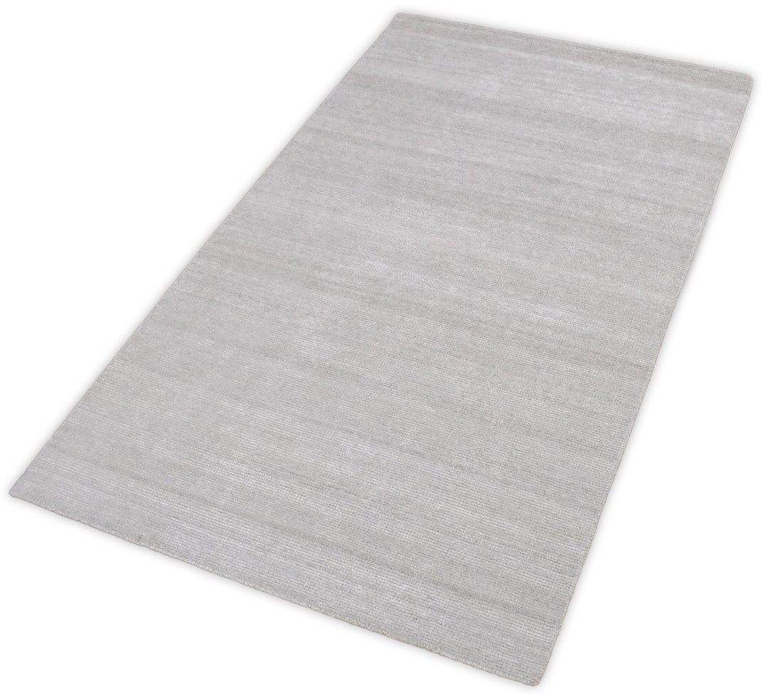 Solid Taupe Silver Rug | Made with wool and viscose blend | TRD171 - The Rug Decor