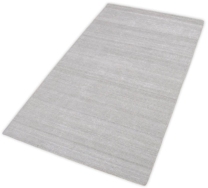 Solid Taupe Silver Rug | Made with wool and viscose blend | TRD171 - The Rug Decor