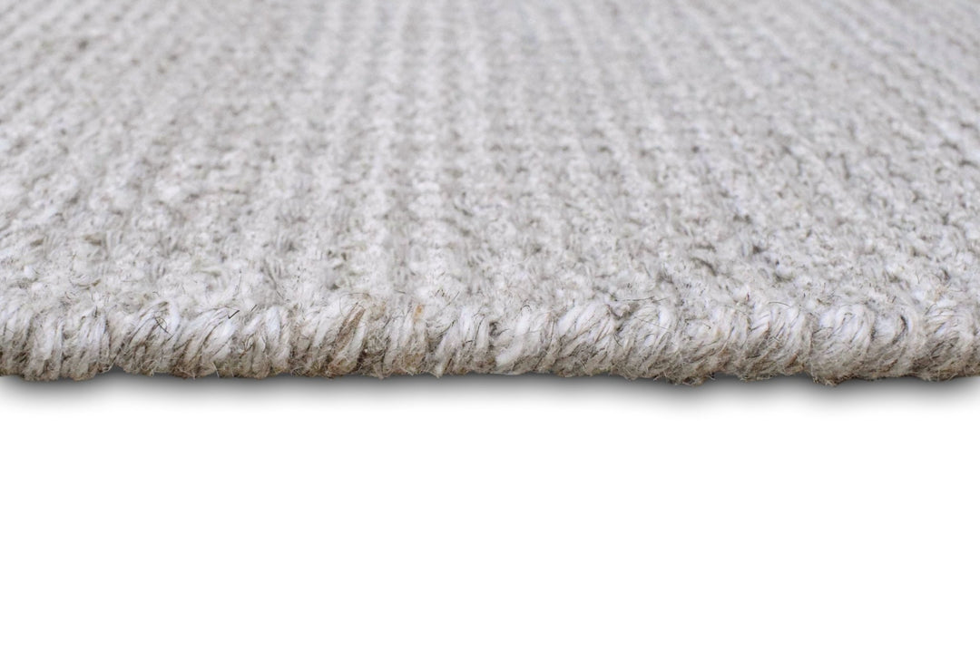 Solid Taupe Silver Rug | Made with wool and viscose blend | TRD171 - The Rug Decor