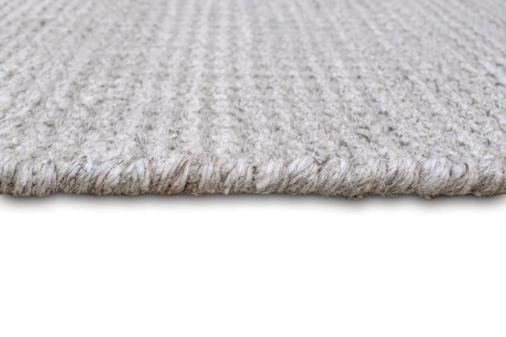 Solid Taupe Silver Rug | Made with wool and viscose blend | TRD171 - The Rug Decor