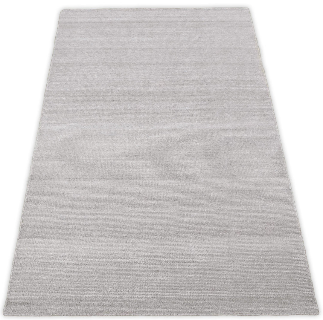 Solid Taupe Silver Rug | Made with wool and viscose blend | TRD171 - The Rug Decor