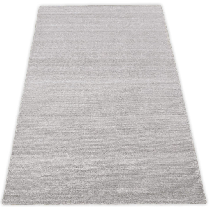 Solid Taupe Silver Rug | Made with wool and viscose blend | TRD171 - The Rug Decor