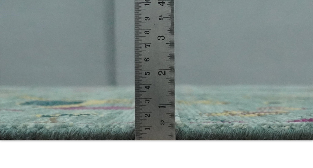 The Jungle Life Peacock Bird Rug Hand Knotted 8x10 Green Wool Rug - The Rug Decor