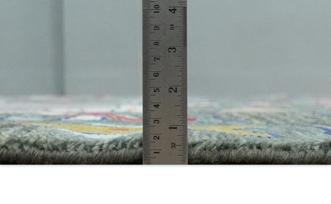 The Sea Life Fish Rug 9x12, 10x14 and 12x15 Hand Knotted Gray Wool Rug | TRDCP1333 - The Rug Decor