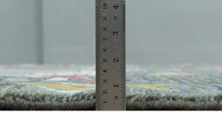 The Sea Life Fish Rug 9x12, 10x14 and 12x15 Hand Knotted Gray Wool Rug | TRDCP1333 - The Rug Decor