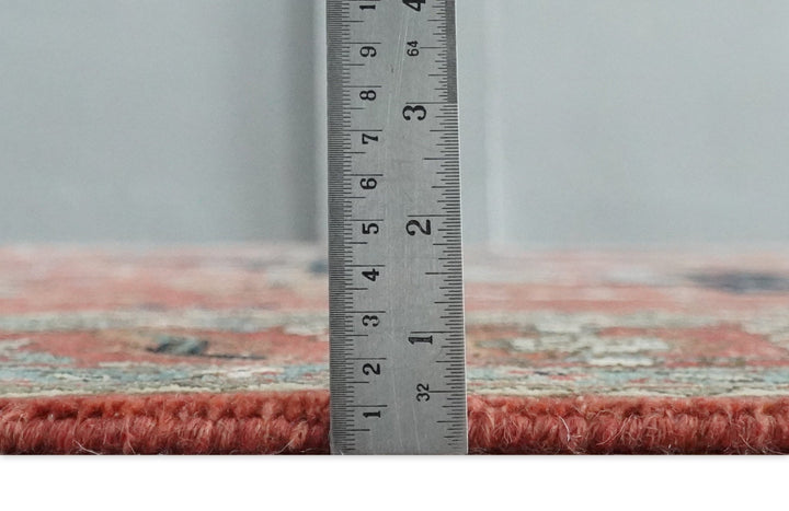 Traditional 9.11x13.8 Hand knotted Premium Fine Brown, Black and Ivory wool Area Rug - The Rug Decor