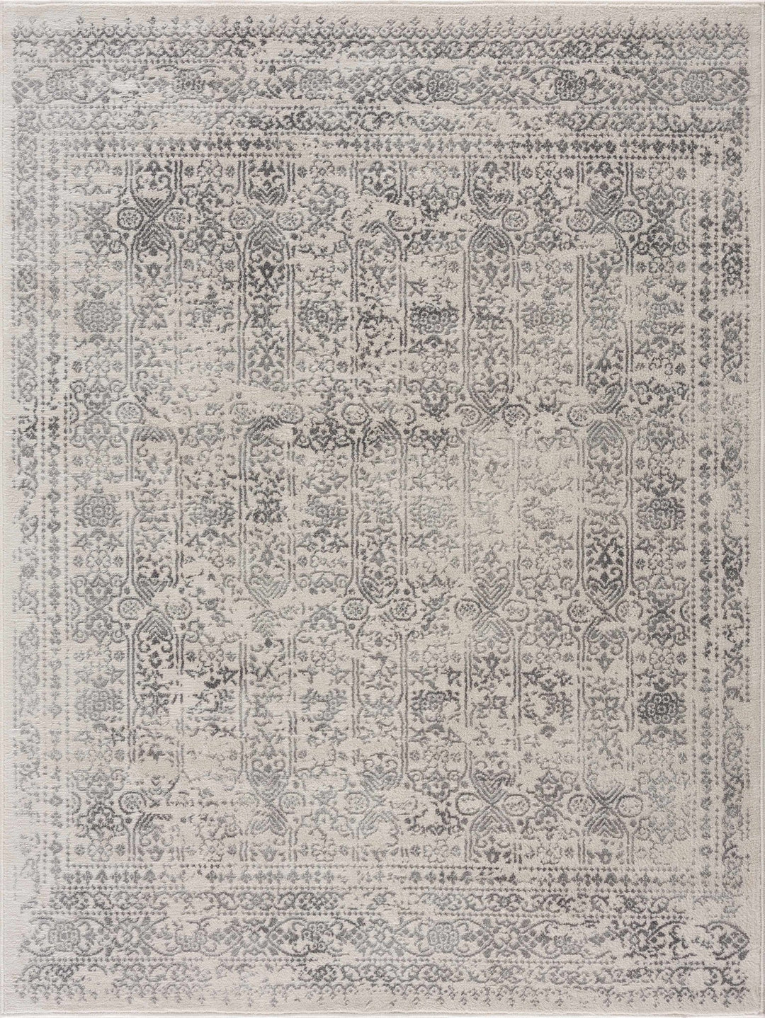 Traditional Beige ang Gray Medium Pile Multi Size Area Rug - The Rug Decor