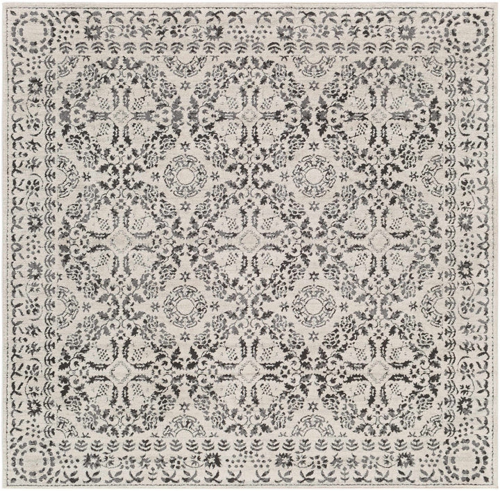 Traditional Bohemian Beige, Gray and Charcoal Medallion Style Area Rug - The Rug Decor