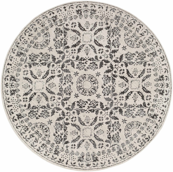 Traditional Bohemian Beige, Gray and Charcoal Medallion Style Area Rug - The Rug Decor