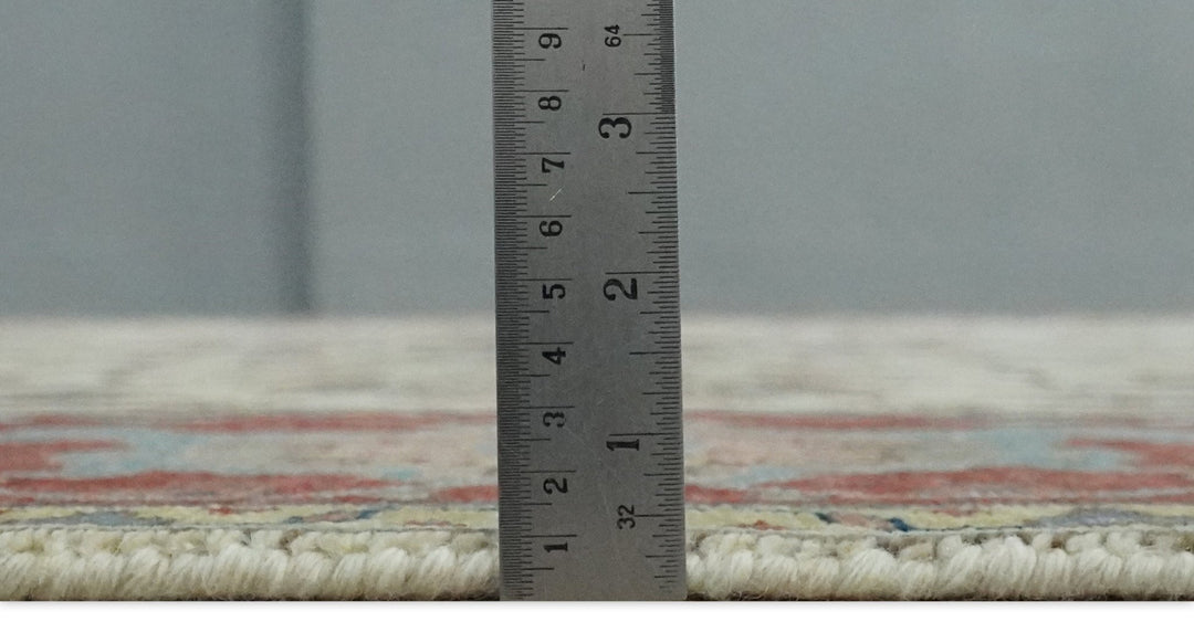 Traditional Floral Beige and Brown Vintage Style Hand knotted 8x10 wool Area Rug - The Rug Decor