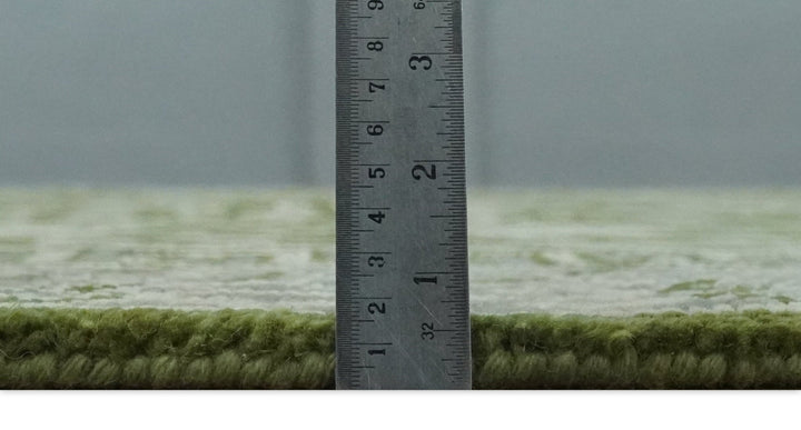 Traditional Hand knotted Royal Green and Ivory Turkish Design wool Area Rug - The Rug Decor