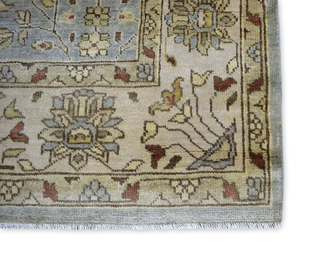 Traditional Handcrafted Hand Spun New Zealand Wool 8' by 10' Area Rug |The Rug Decor | TRD719810 - The Rug Decor