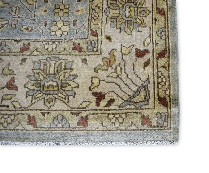 Traditional Handcrafted Hand Spun New Zealand Wool 8' by 10' Area Rug |The Rug Decor | TRD719810 - The Rug Decor
