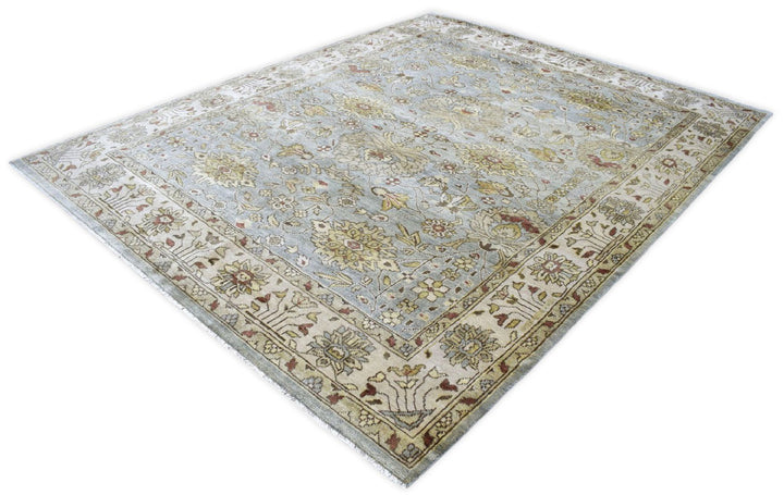 Traditional Handcrafted Hand Spun New Zealand Wool 8' by 10' Area Rug |The Rug Decor | TRD719810 - The Rug Decor
