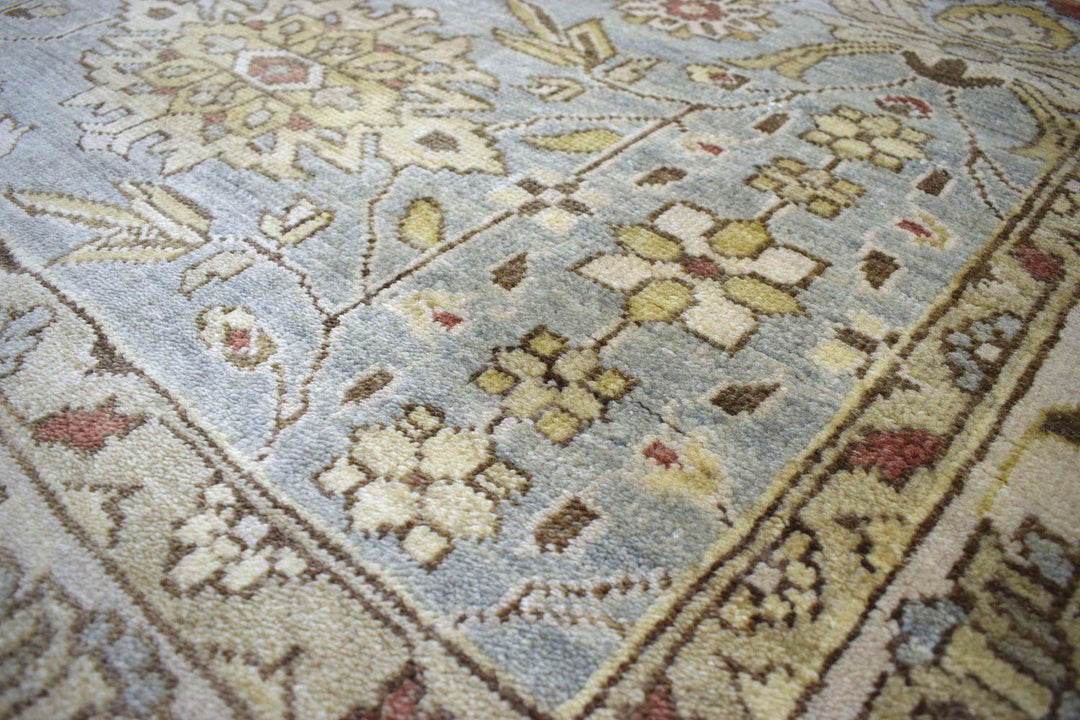Traditional Handcrafted Hand Spun New Zealand Wool 8' by 10' Area Rug |The Rug Decor | TRD719810 - The Rug Decor